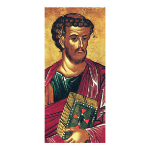 Heilige Luke, die evangelistisch-orthodoxe Ikone Werbekarte