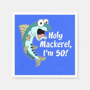 Heilige Makrele bin ich 50 Blau-50. Serviette