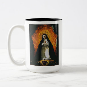 Heilige Margareta Maria Alacoque Zweifarbige Tasse