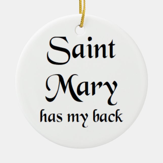 heilige Maria Keramik Ornament (Vorne)