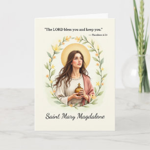 Heilige Maria Magdalena Gottes Frieden und Segen Karte