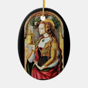 HEILIGE MARIA MAGDALENA , Pergament Keramikornament