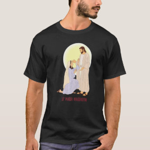 Heilige Maria Magdalene beten für uns katholische T-Shirt