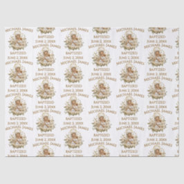 Heilige Maria mit Kind Jesus Taufe Seidenpapier