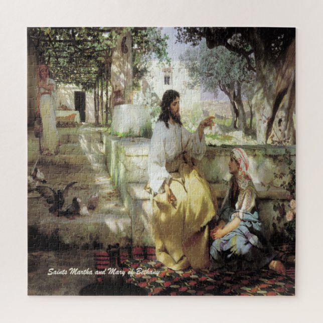 Heilige Martha und Maria von Bethany Puzzle (Vertikal)