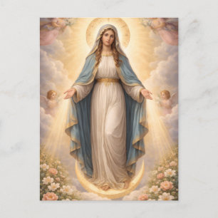 Heilige Mutter Gottes Göttliche Liebe & Schutz´11 Postkarte