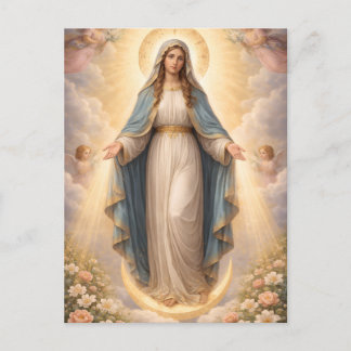 Heilige Mutter Gottes Göttliche Liebe & Schutz´11 Postkarte