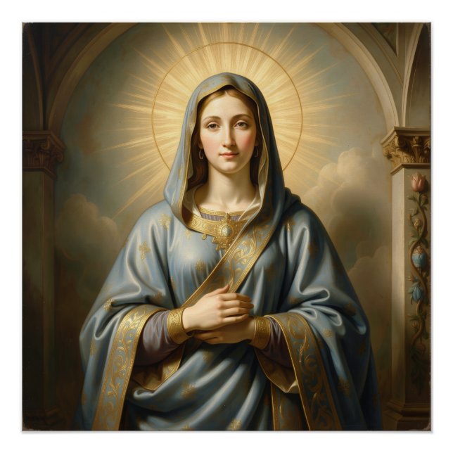 Heilige Mutter Gottes – Göttliche Liebe & Schutz´1 Poster (Vorderseite)