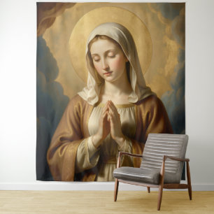 Heilige Mutter Gottes – Göttliche Liebe & Schutz´3 Wandteppich