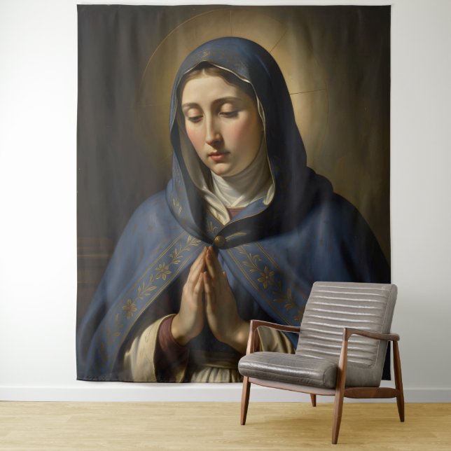 Heilige Mutter Gottes – Göttliche Liebe & Schutz´4 Wandteppich (Beispiel)