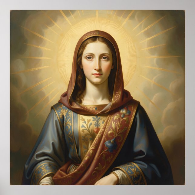 Heilige Mutter Gottes – Göttliche Liebe & Schutz´6 Poster (Vorne)