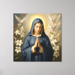 Heilige Mutter Gottes – Göttliche Liebe & Schutz´7 Leinwanddruck