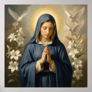 Heilige Mutter Gottes – Göttliche Liebe & Schutz´7 Poster