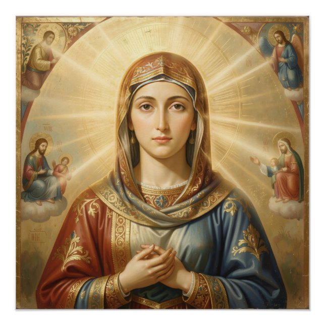 Heilige Mutter Gottes – Göttliche Liebe & Schutz´8 Poster (Vorderseite)