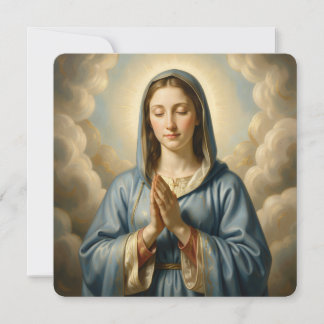 Heilige Mutter Gottes – Göttliche Liebe & Schutz Feiertagskarte