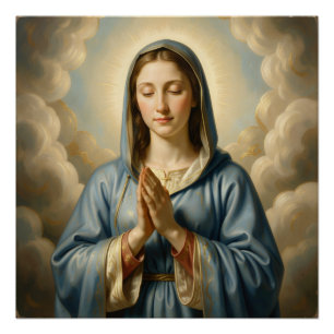 Heilige Mutter Gottes – Göttliche Liebe & Schutz Poster