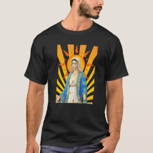 Heilige Mutter Maria Mutter Jesu Vintage Katholisc T-Shirt