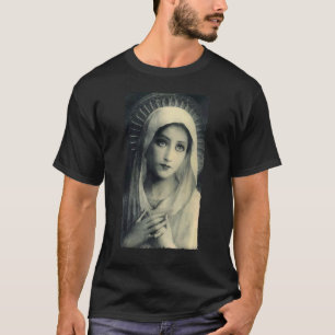 Heilige Mutter Maria Mutter Jesu Vintage Katholisc T-Shirt
