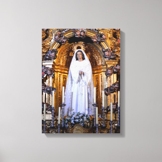Heilige Mutter Mary Leinwanddruck (Vorderseite)