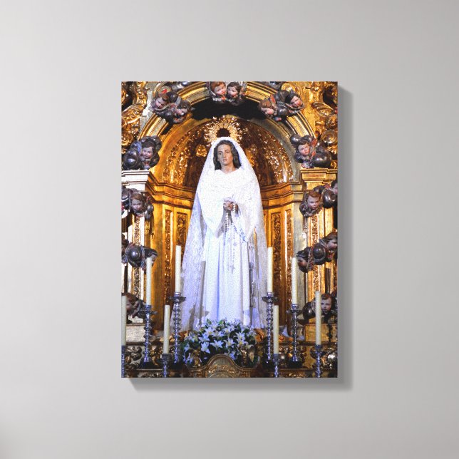 Heilige Mutter Mary Leinwanddruck (Vorderseite)