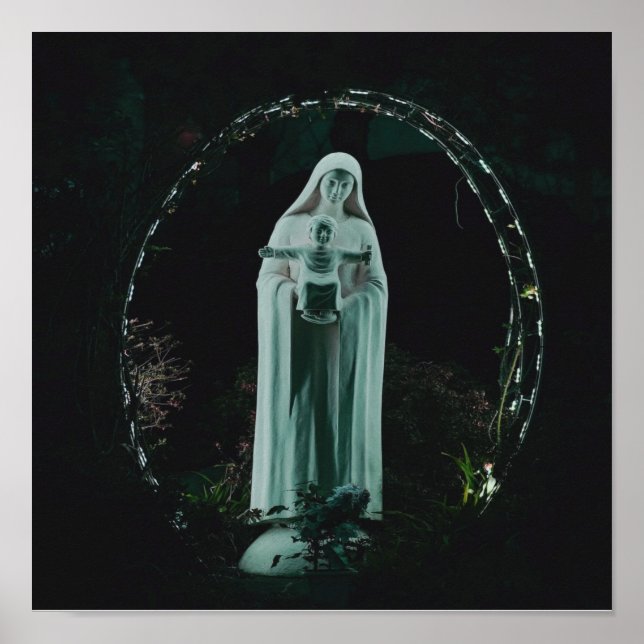 Heilige Mutter Mary und Baby Jesus Christlich Poster (Vorne)