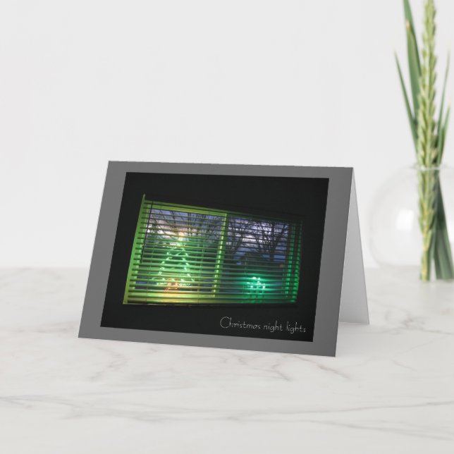 Heilige Nacht beleuchtet Karte (Vorderseite)