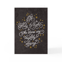 Heilige Nacht Elegantes Drehbuch Personalisiertes 