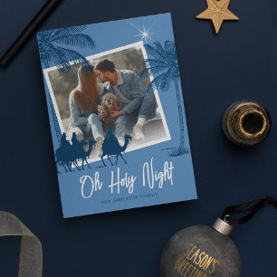 Heilige Nacht Foto Weihnachts-Feiertagskarte Feiertagskarte