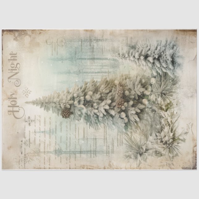 Heilige Nacht Seidenpapier (Vorderseite)