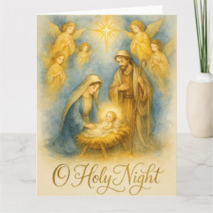 Heilige Nacht Weihnachten Geburt Christi Karte