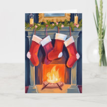 Heilige Nacht | Weihnachtsstrümpfe Wasserfarbe