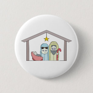 Heilige Nachtkrippe Button