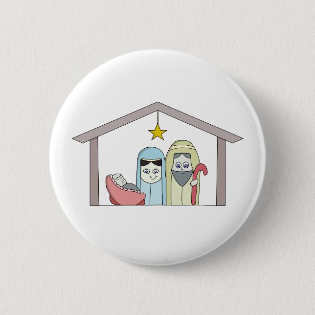 Heilige Nachtkrippe Button (Vorderseite)