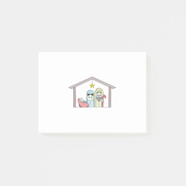 Heilige Nachtkrippe Post-it Klebezettel (Vorderseite)