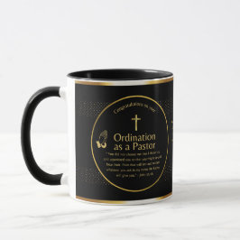 Heilige, neu ordinierte Pastor Bibel Verse Custom Tasse