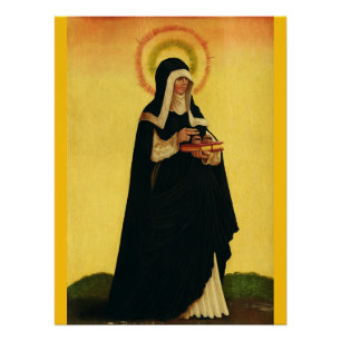 Heilige Odile von Elsass Abbess von Hohenburg Poster