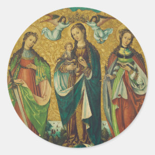 Heilige Perpetua und Felicity Runder Aufkleber