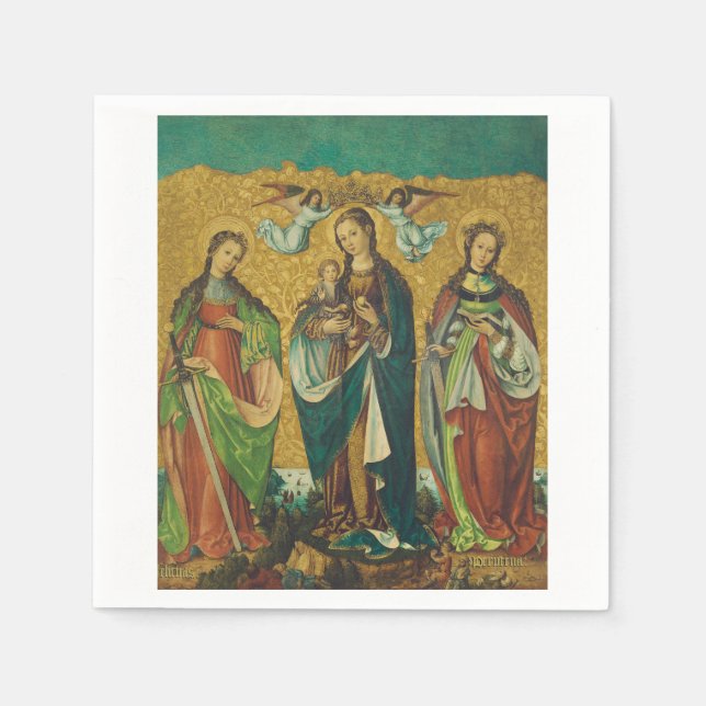 Heilige Perpetua und Felicity Serviette (Vorderseite)