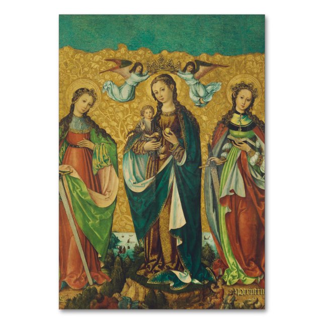 Heilige Perpetua und Felicity Tischnummer (Vorderseite)