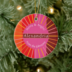 Heilige Personalisierte Familie Keramik Ornament