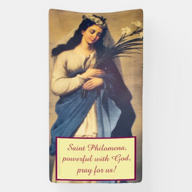 Heilige Philomena Banner (Vertikal)