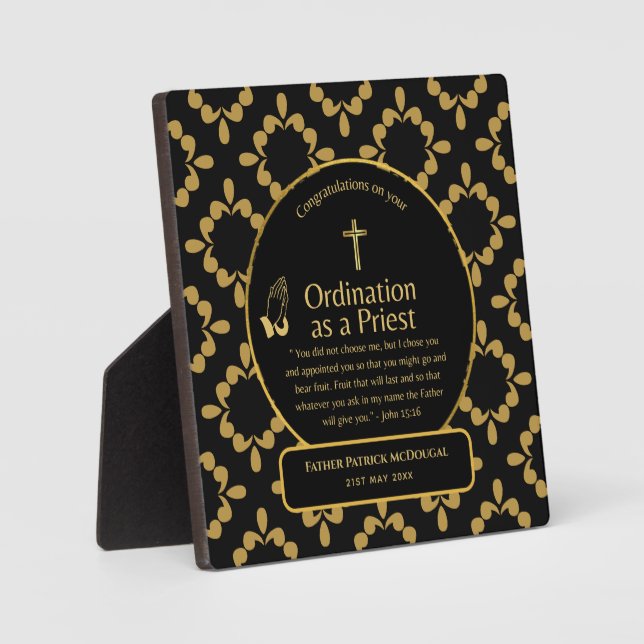 Heilige Priesterspende Pfarrkirche nach Maß Fotoplatte (Vorderseite)