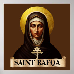Heilige Rafqa, maronitische Nonne, 40" x 40" Poste Poster
