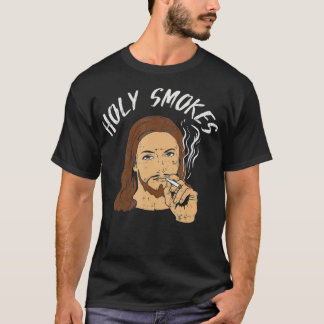 Heilige Raucher Funny Jesus Christlich T-Shirt
