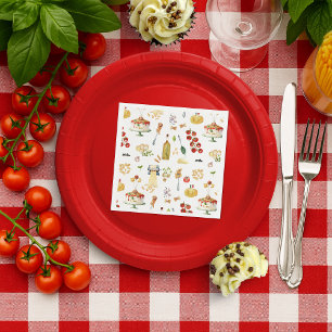 Heilige Ravioli Kleine Fleischbällchen Nudeln Ge Serviette