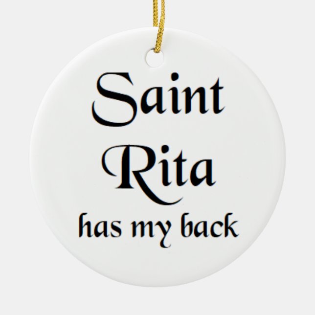Heilige Rita Kaffeetasse Keramik Ornament (Vorne)