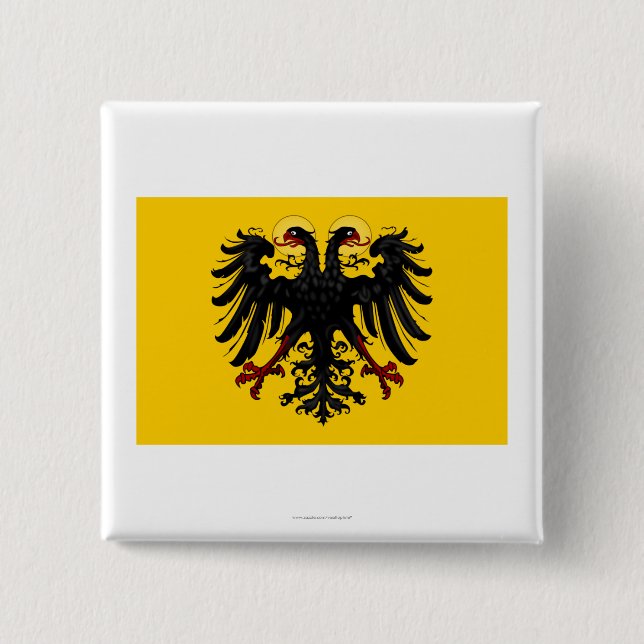 Heilige römisches Reich-Flagge Button (Vorderseite)