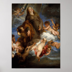 Heilige Rosalie-Unterbrechung für die von der Seuc Poster