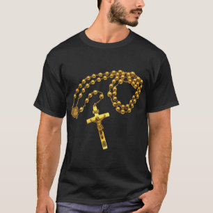 Heilige Rosary Beads katholische Religion Glaube M T-Shirt