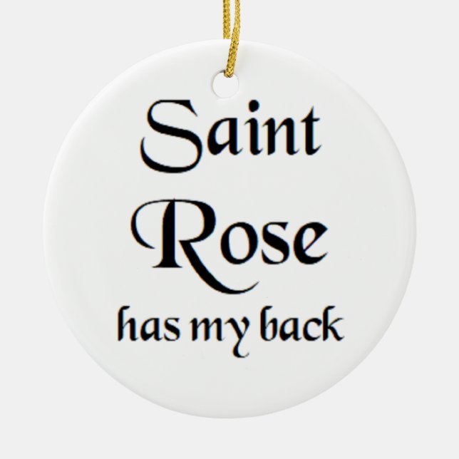 Heilige Rose Kaffeetasse Keramik Ornament (Vorne)